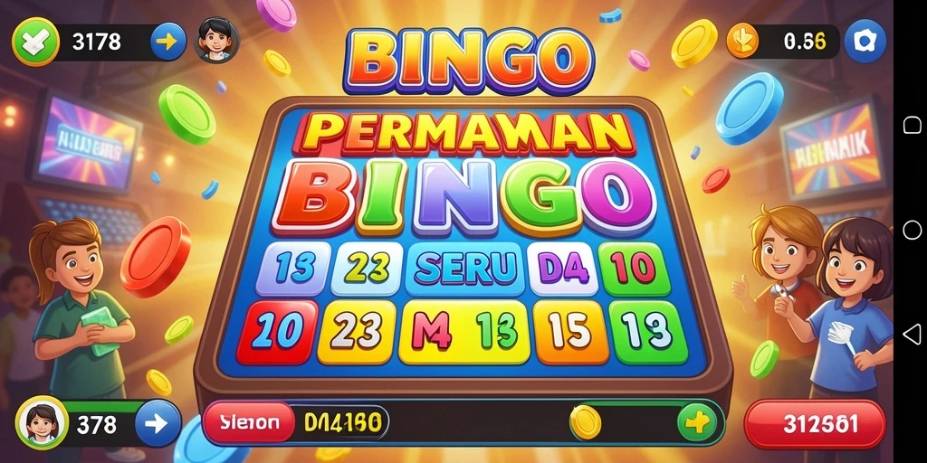 Screenshot gameplay Bingo 3178 yang penuh warna dan menghibur.