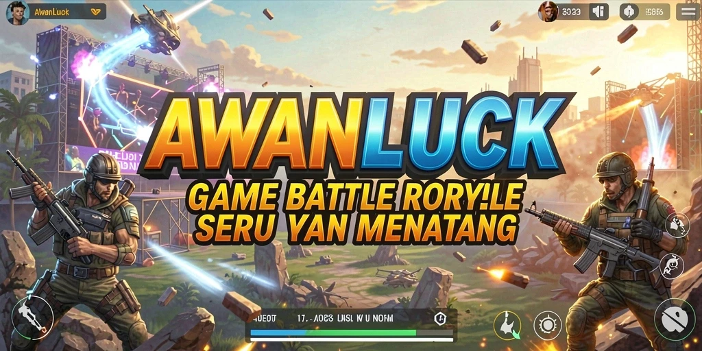 Tampilan gameplay menantang di AWANLUCK dengan pertarungan seru.
