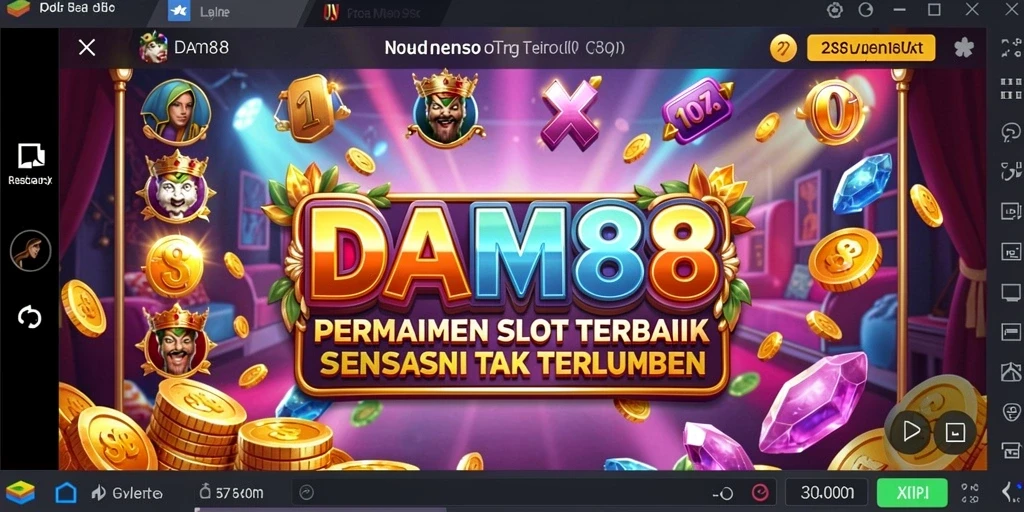Tampilan gameplay menarik dari DAM88 dengan slot yang penuh warna.