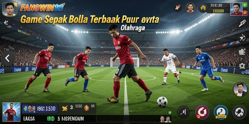 Tangkapan layar FANGWIN88 yang menunjukkan aksi mendebarkan di lapangan sepak bola.