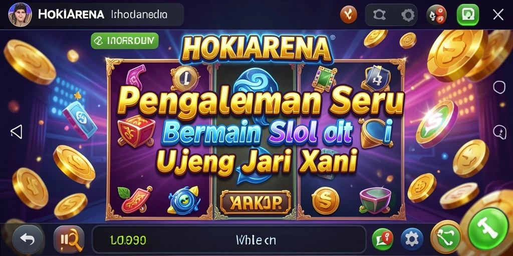 Screenshot HOKIARENA menunjukkan gameplay Slot yang menyenangkan dan penuh warna.