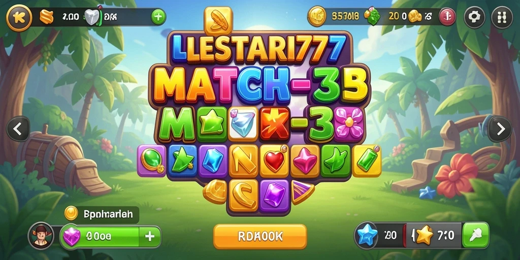 Tampilan gameplay LESTARI777 yang penuh warna dan menarik.