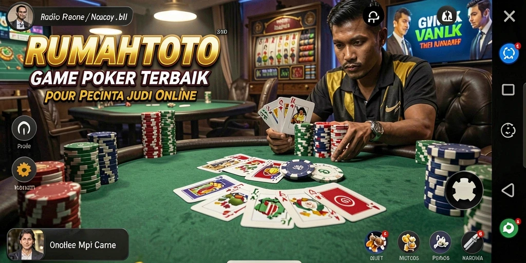 Tampilan gameplay RUMAHTOTO yang menarik dalam permainan Poker.