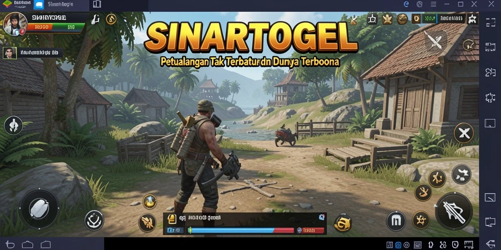 Tangkapan layar gameplay SINARTOGEL yang menunjukkan dunia terbuka yang luas.