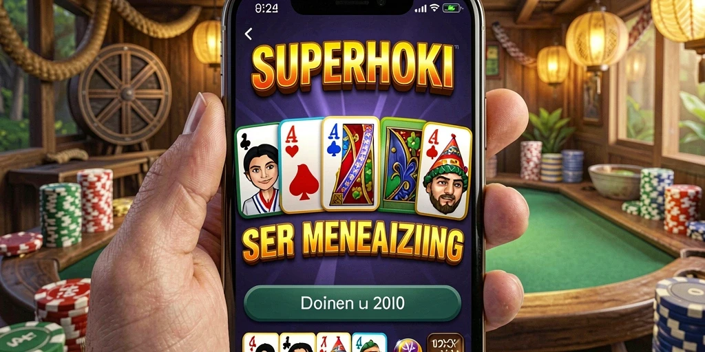Tampilan menarik gameplay Domino di SUPERHOKI.