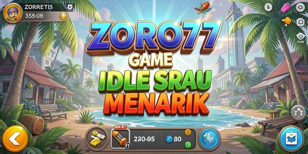 Screenshot gameplay ZORO77 menampilkan pengalaman permainan Idle yang seru.